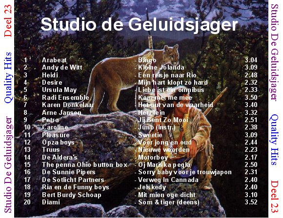 Quality Hits  Geluidsjager Deel 23 : Back